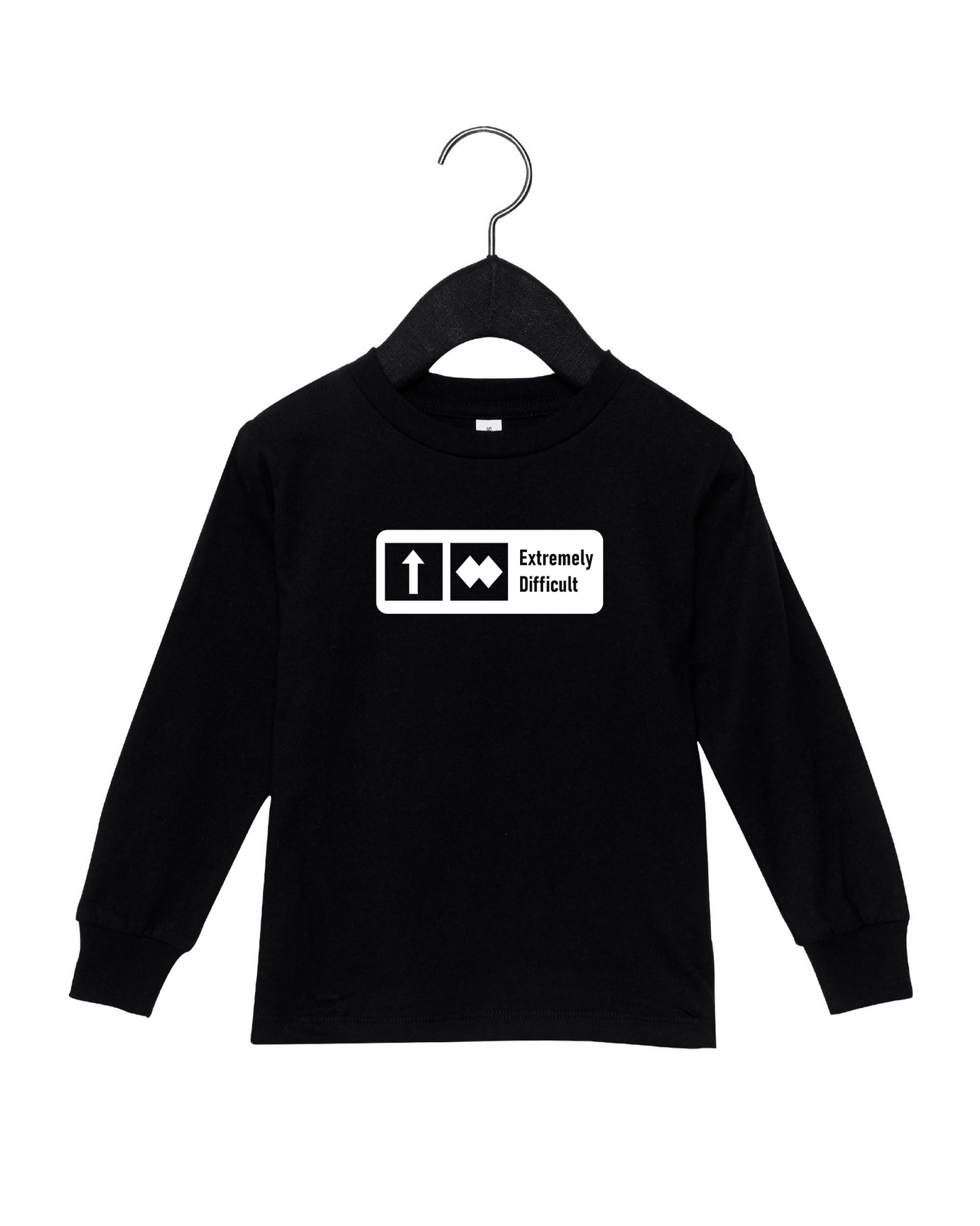 KIDS "Extremely Difficult" Trail Sign Long Sleeve T-Shirt