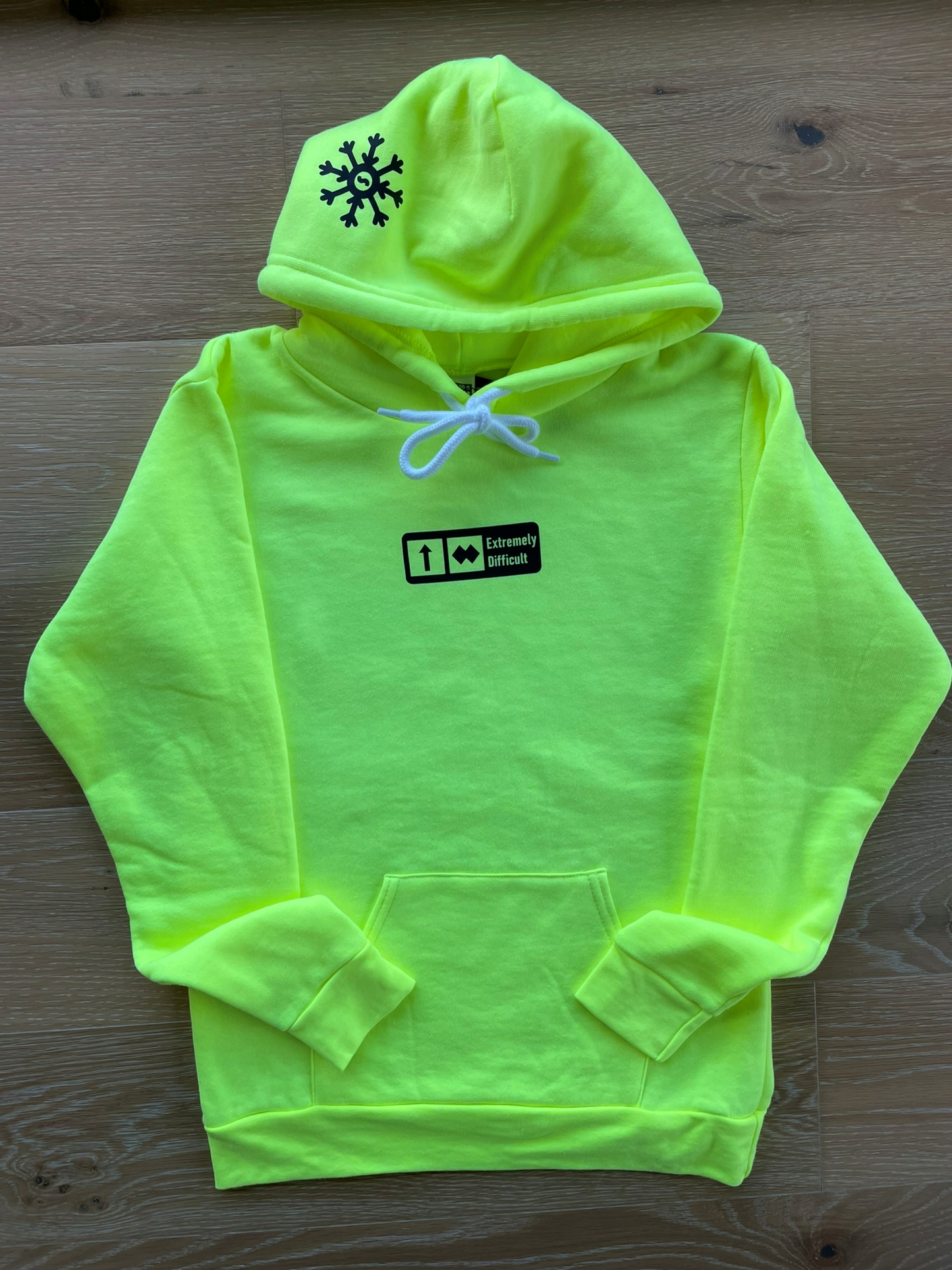 ADULT "Extremely Difficult" Trail Sign Hooded Sweatshirt