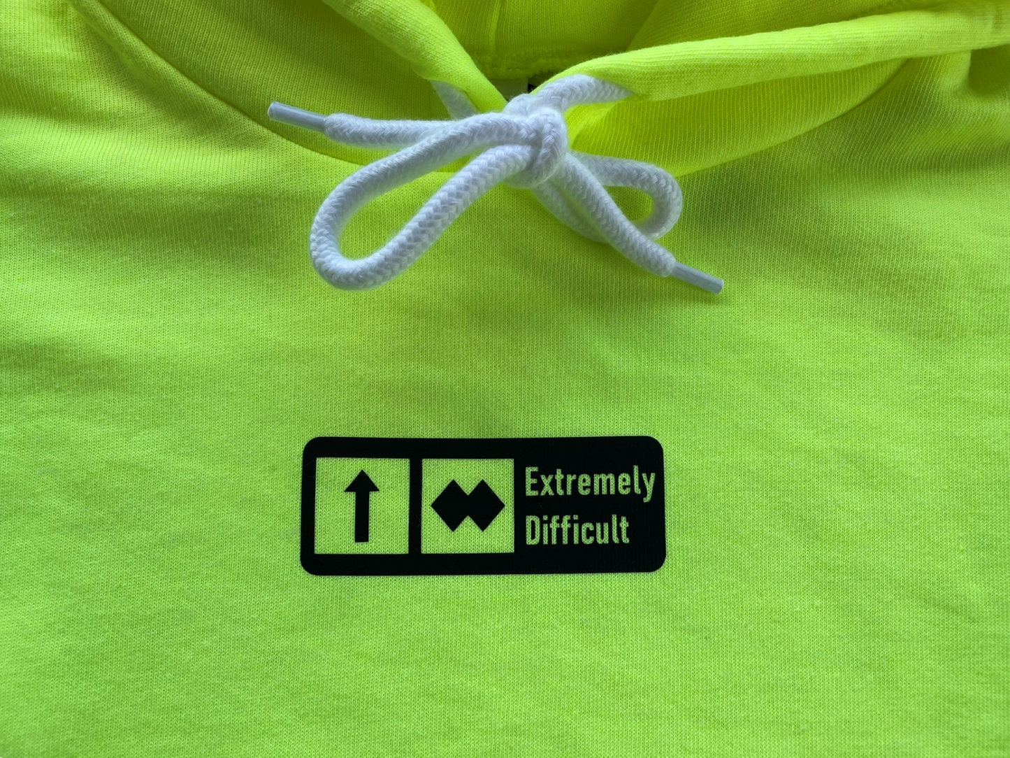 ADULT "Extremely Difficult" Trail Sign Hooded Sweatshirt