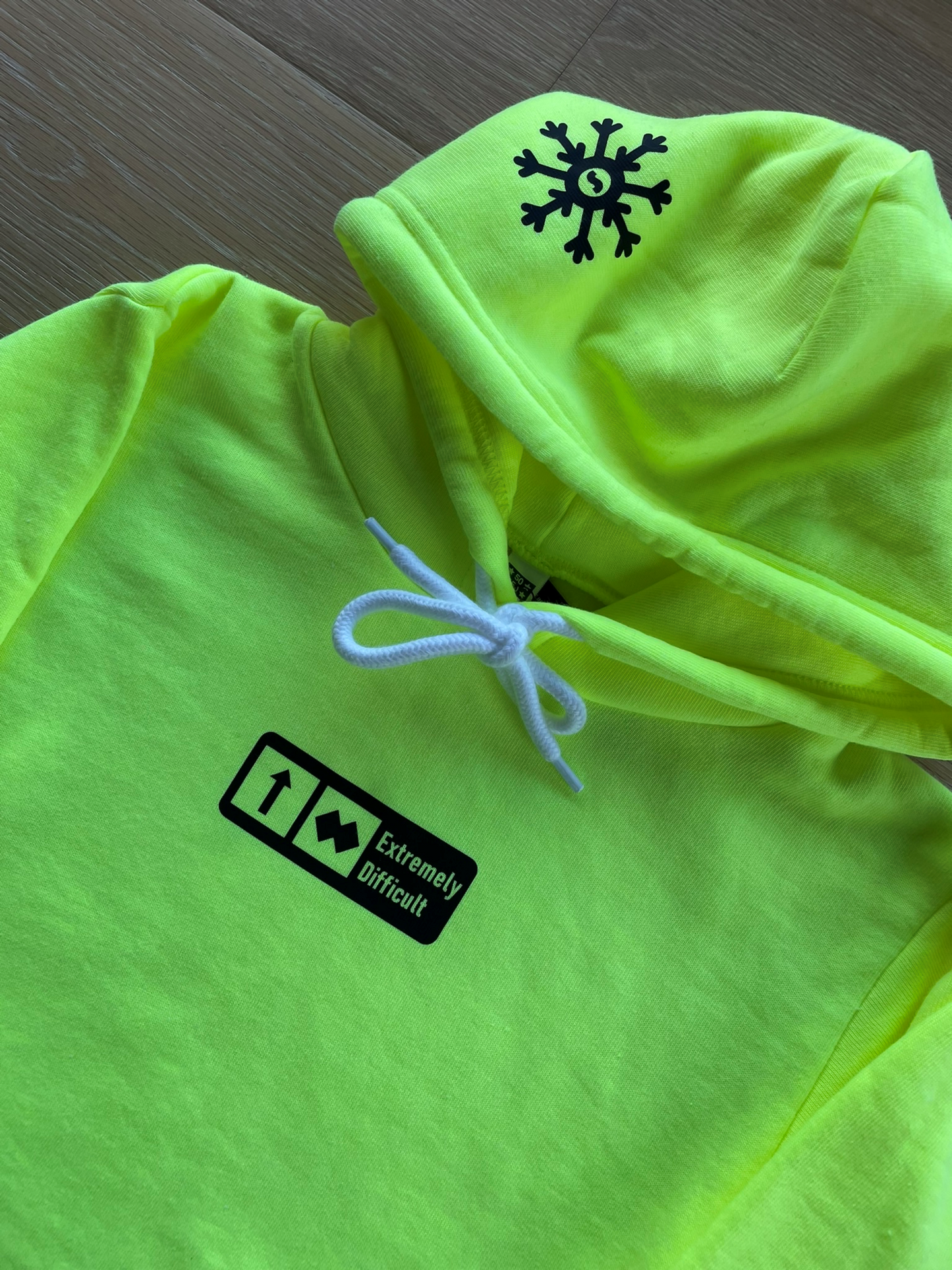 ADULT "Extremely Difficult" Trail Sign Hooded Sweatshirt