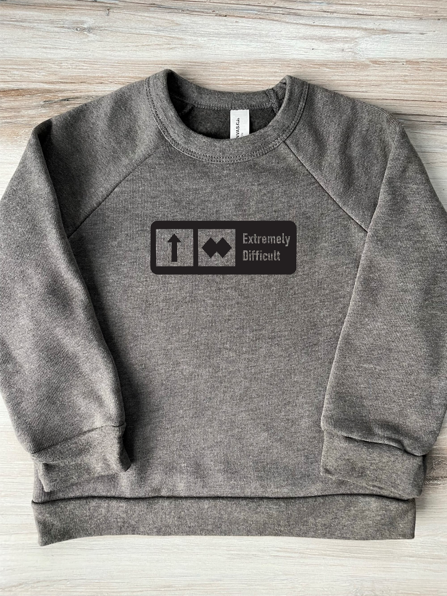 KIDS "Extremely Difficult" Trail Sign Sweatshirt