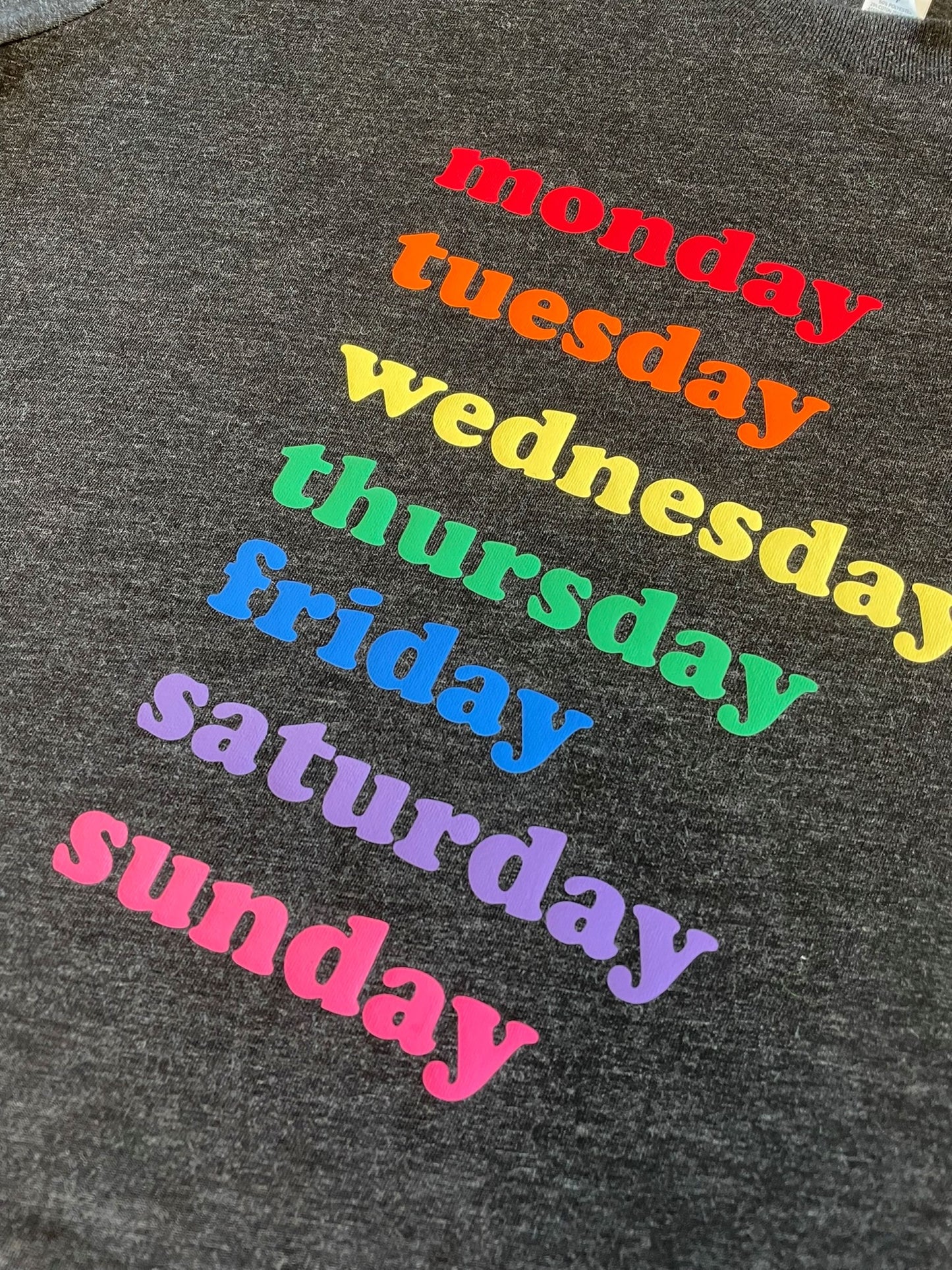 WOMEN'S "Days of the Week" T-Shirt