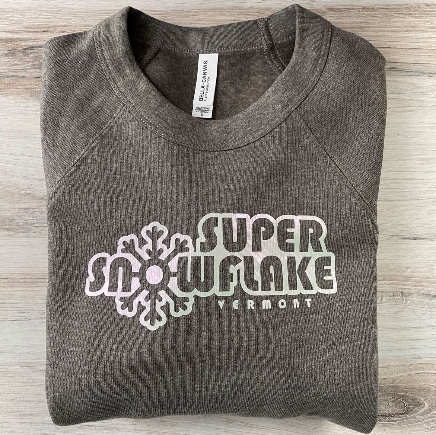 ADULT "Super Snowflake Vermont" Sweatshirt