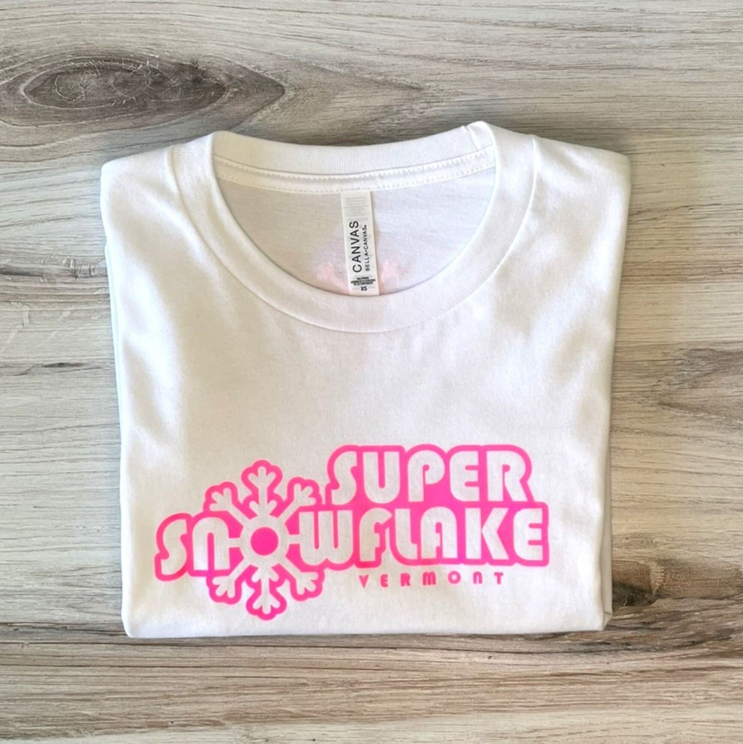 WOMEN'S "Super Snowflake Vermont" Logo T-Shirt