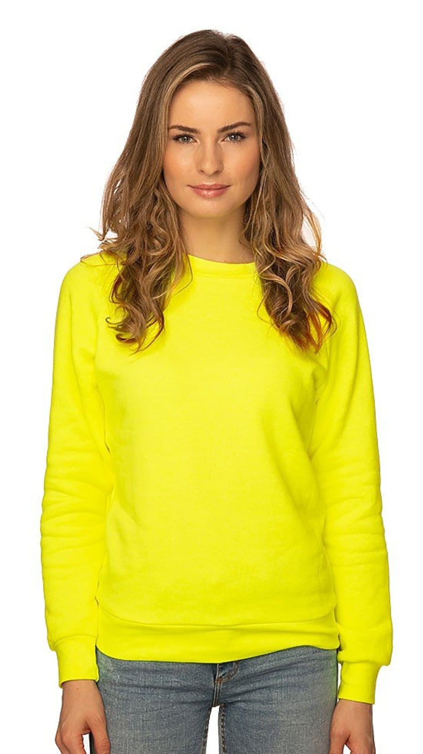 WOMEN'S "Extremely Difficult" Double Diamond Trail Sign Neon Sweatshirt