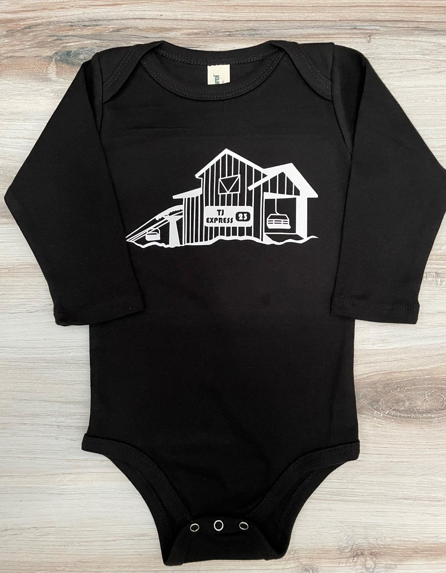 BABY Personalized Lift House - Organic Cotton Long Sleeve Bodysuit