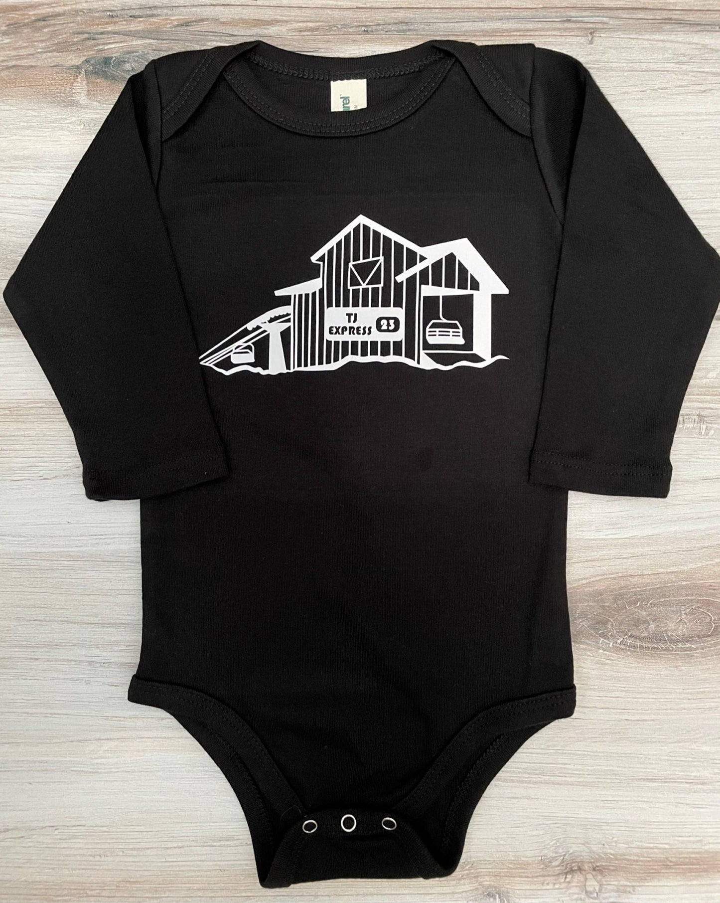 BABY Personalized Lift House - Organic Cotton Long Sleeve Bodysuit