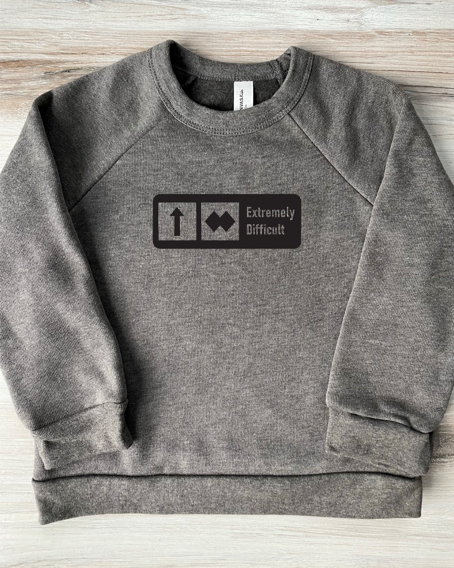 KIDS "Extremely Difficult" Trail Sign Sweatshirt