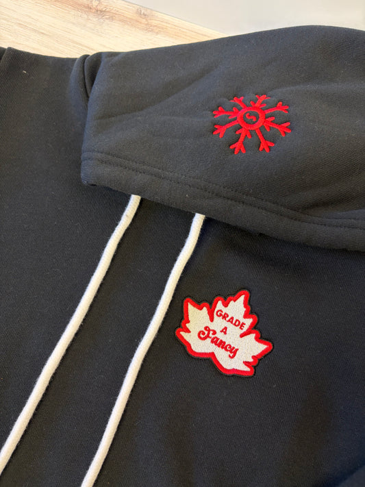 ADULT "Grade A Fancy" Embroidered Pullover Hooded Sweatshirt