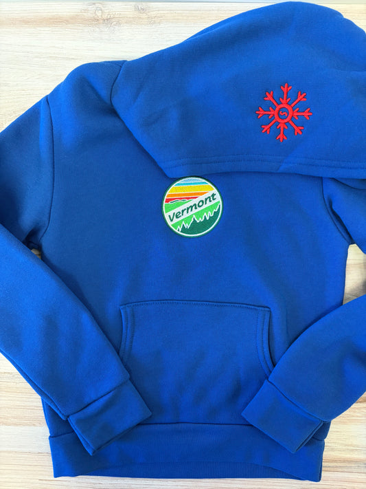 KIDS "Vermont" Circle Embroidered Pullover Hoodie