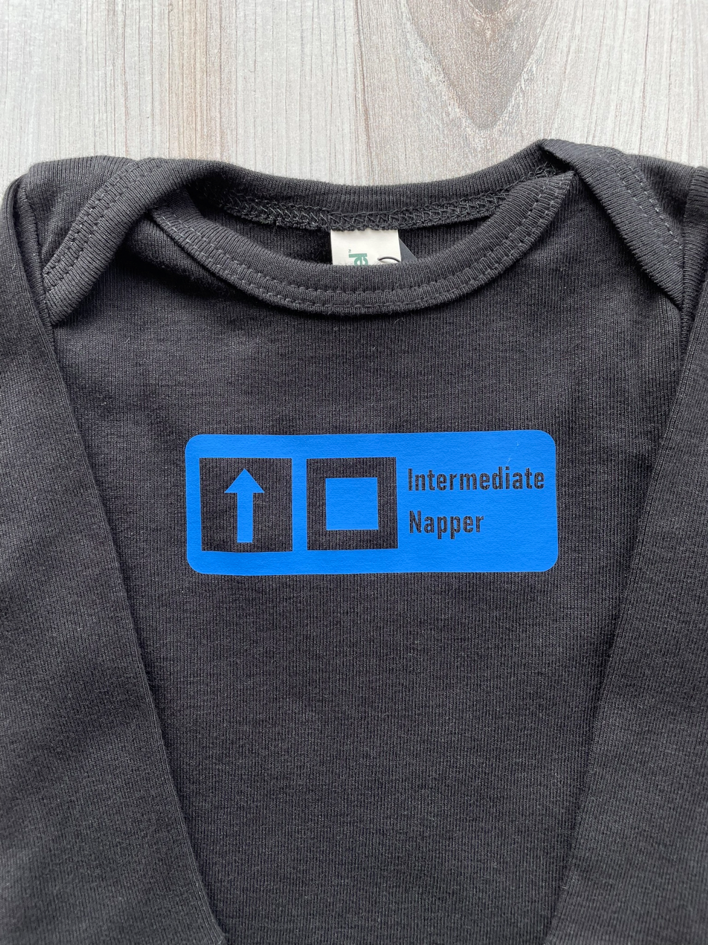 BABY "Intermediate Napper" Trail Sign - Organic Cotton Long Sleeve Bodysuit