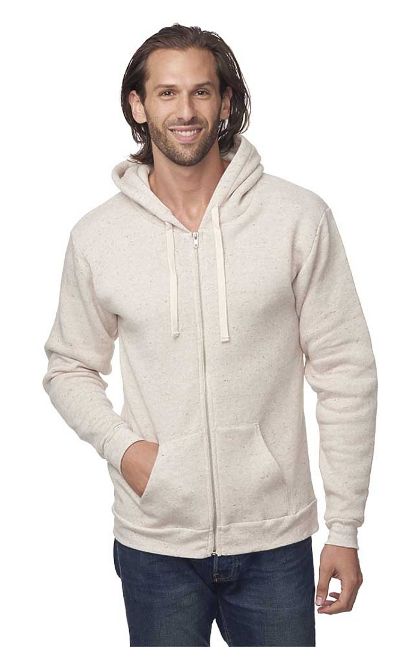 ADULT "Grade A Fancy" Funny Maple Syrup Tri-Blend Zip Hoodie