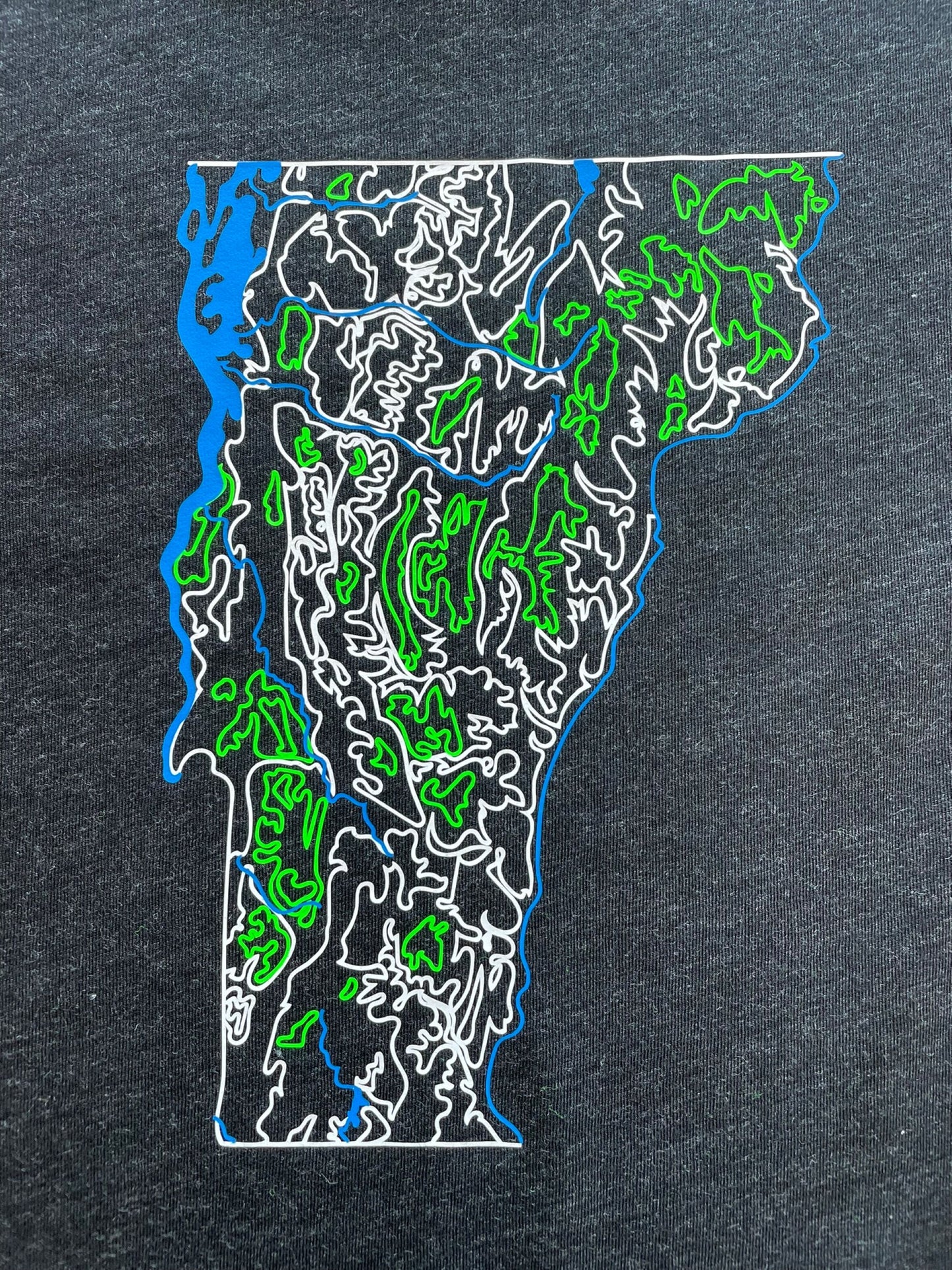 ADULT "Vermont Topography" T-Shirt