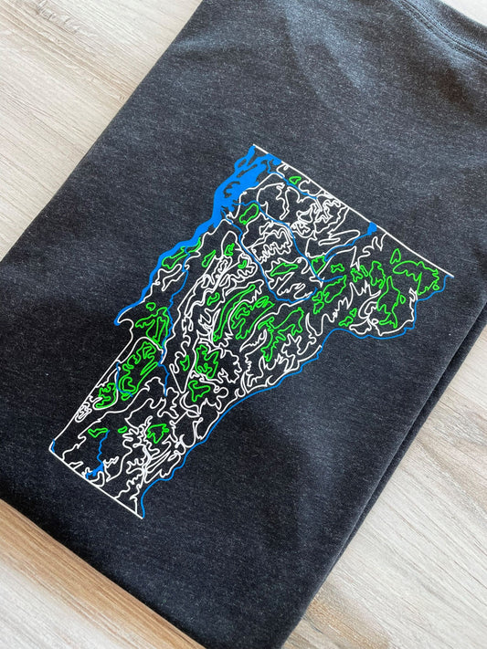 ADULT "Vermont Topography" T-Shirt