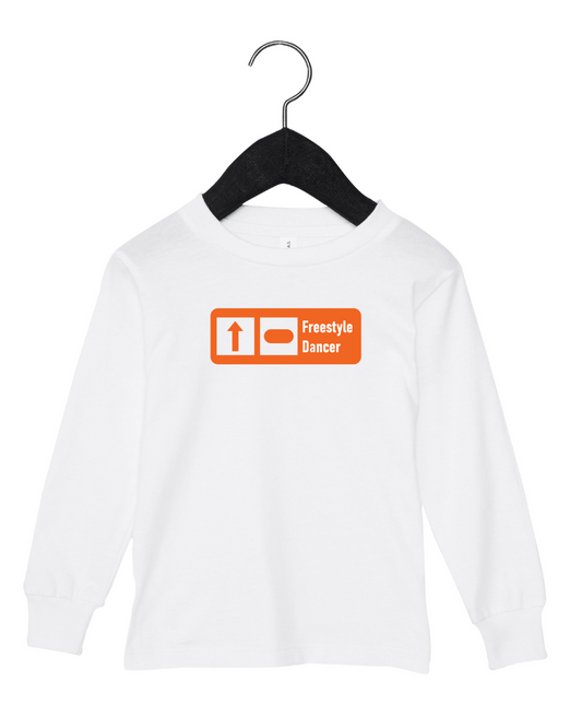 KIDS "Freestyle Dancer" Trail Sign Long Sleeve T-Shirt