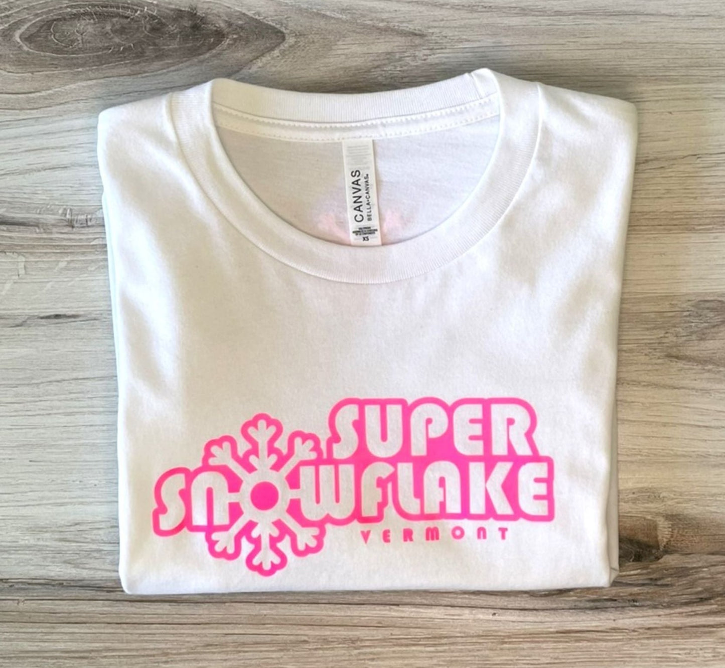 KIDS "Super Snowflake Vermont" Logo T-Shirt