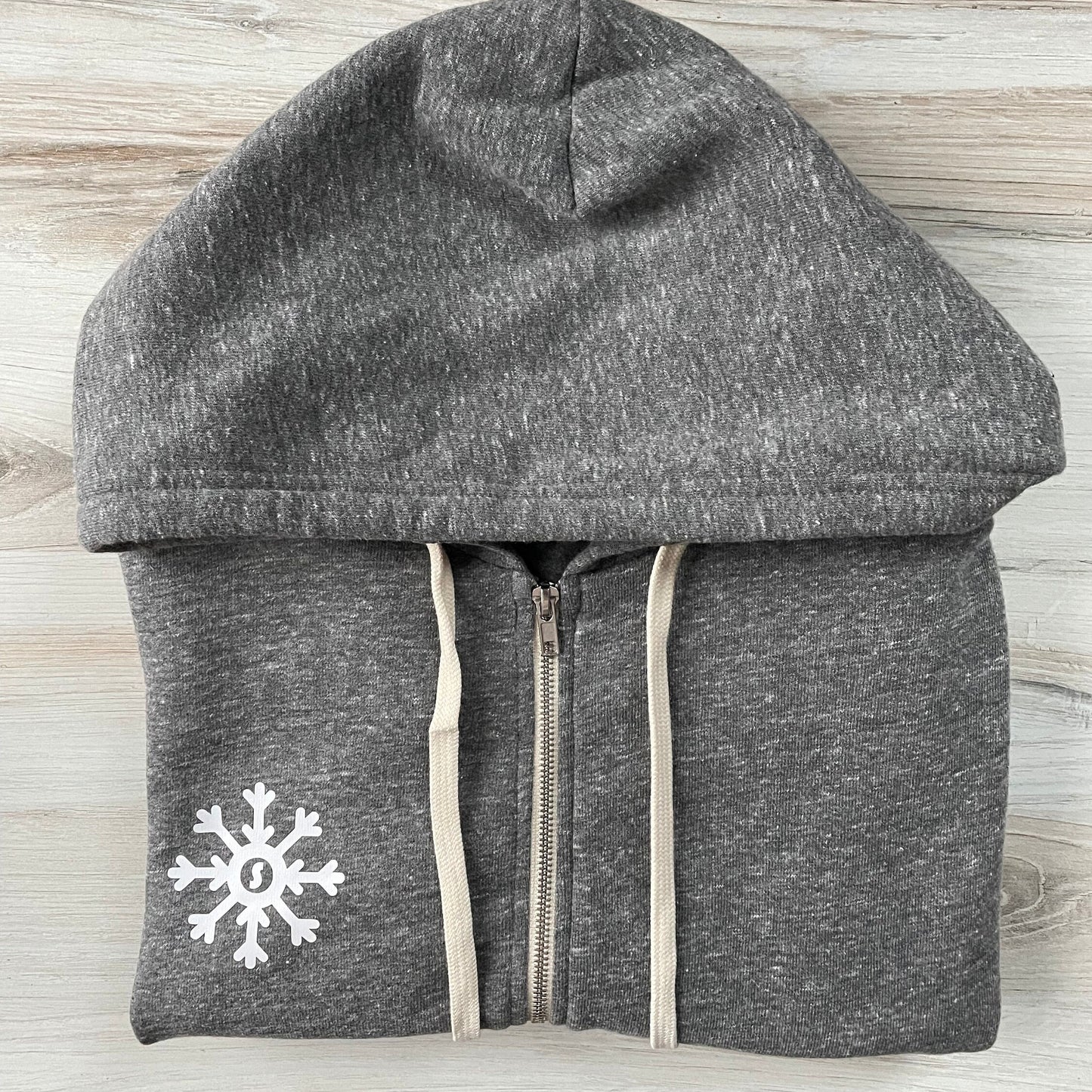 ADULT "Super Snowflake Vermont" Tri-blend Zip Hoodie