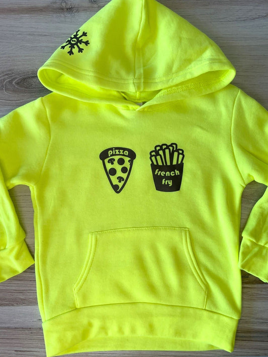 ADULT "Pizza French Fry" Hooded Sweatshirt