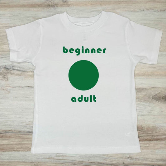 ADULT "Beginner Adult" Trail Sign T-Shirt